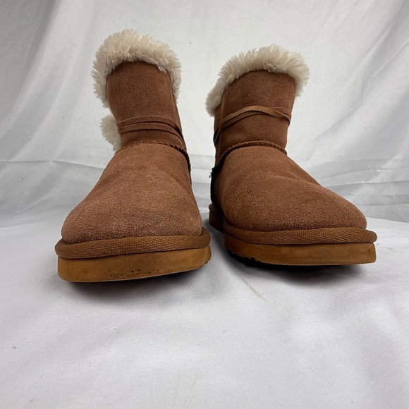 LAMO Thalia Cozycore Faux Fur Lined Suede Ankle Boots Winter Y2K Womens Size 8 - Picture 3 of 10